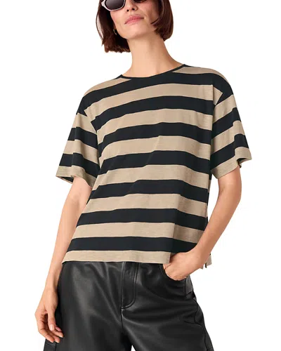 Whistles Striped Tee In Multi