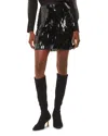 Whistles Sword Sequin Mini Skirt In Black