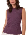 Whistles Textured Tank Top In Purple