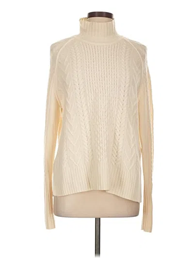 Pre-owned Whistles Turtleneck Sweater In White