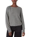 Whistles Twist Front Detail Knit In Gray
