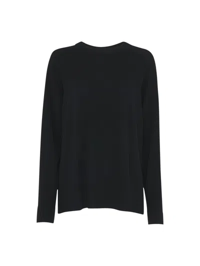 Whistles Cashmere Crewneck Knit Sweater In Black