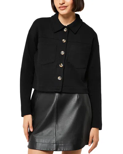 Whistles Utility Jersey Jacket In Black