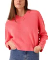 Whistles Womens Pink V-neck Wool Knitted Jumper In Pink