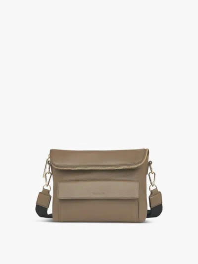Whistles Vida Crossbody Bag In Khaki