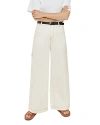 Whistles Wide Leg Cargo Jeans In White In White