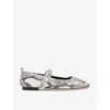 Whistles Elba Snake Ballet Pump, Size 39 In Black