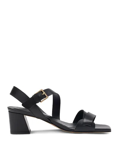 Whistles Women's Block Heel Buckle Sandals In Black