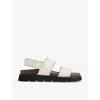 Whistles Ruben Whipstitch Velcro Sandal, Size 38 In Cream