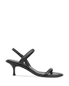 Whistles Womens Black Enslee Leather Heeled Sandals In Black