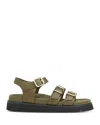 Whistles Women's Jemma Triple Buckle Flatform Sandals In Khaki