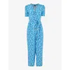 WHISTLES WHISTLES WOMENS MULTI-COLOURED HAZY CORAL WOVEN JUMPSUIT