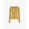 Whistles Womens Multicolour Spacedye V-neck Knitted Cardigan In Multicolour