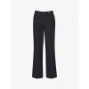 Whistles Joanna Denim Straight Leg Trousers In Navy