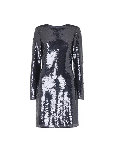 Whistles Women's Sequin Mini Dress In Pewter