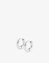 Whistles Womens Silver Classic Huggie Brass Hoop Earrings In Silver