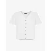 Whistles Aubrie Button Through Top In White