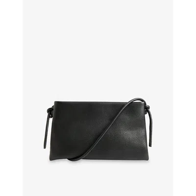 Whistles Womens Amity Leather Shoulder Bag Black