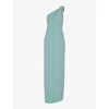 Whistles Womens Bethan One-shoulder Stretch-recycled-polyester Maxi Dress