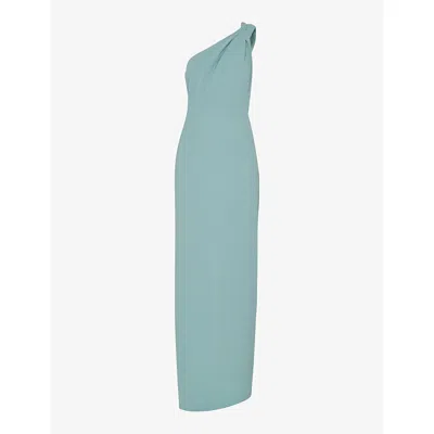 Whistles Womens Bethan One-shoulder Stretch-recycled-polyester Maxi Dress