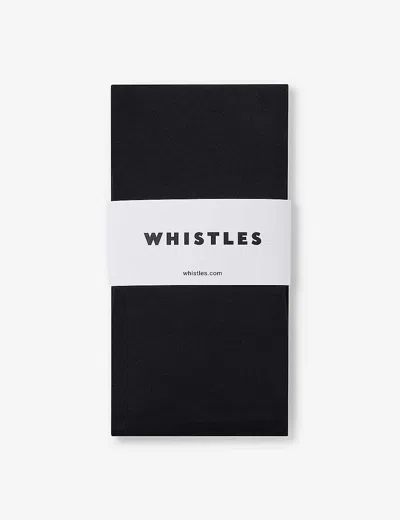 Whistles 90 Denier Stretch-woven Tights In Black