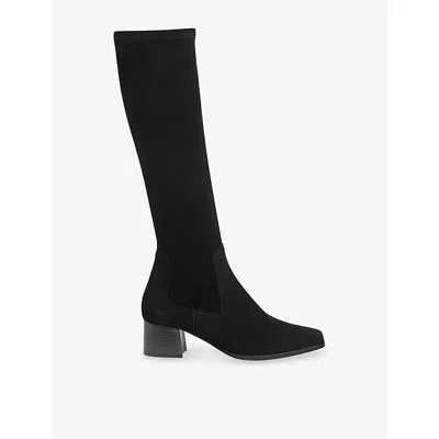 Whistles Womens Blaire Stretch Leather Knee-high Boots Black Eur 36 / 3 Uk