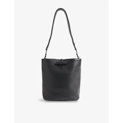 Whistles Womens Black Cleo Leather Bucket Bag