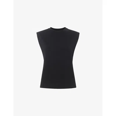 WHISTLES OMENS WHISTLES EDIE ROUND-NECK SLEEVELESS COTTON VEST