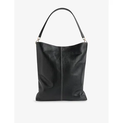 Whistles Womens Black Kamil Leather Tote Bag