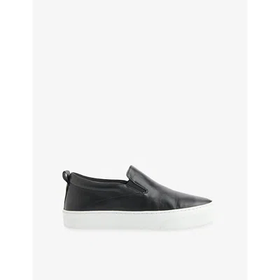 WHISTLES OMENS WHISTLES KINSLEY SLIP-ON LOW-TOP LEATHER TRAINERS