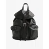 Whistles Sierra Leather Pocket Backpack In Black