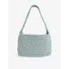 Whistles Womens Adaline Crochet Shoulder Bag Blu