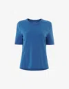 Whistles Womens Blue Rosa Relaxed Cotton-jersey T-shirt In Blue