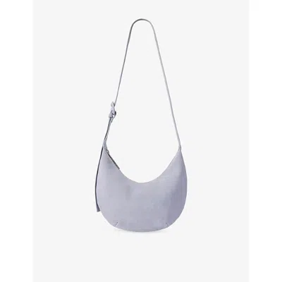 Whistles Womens Blue Sia Small Suede Cross-body Bag In Purple
