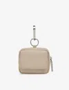 Whistles Brown Bibi Leather Keyring In Brown