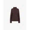 Whistles Omens  Heavy Roll-neck Wool Jumper In Brown