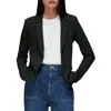 Whistles Slim Jersey Blazer In Green