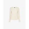 Whistles Omens  Floral-pattern Slim-fit Stretch-lace Top
