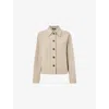 Whistles Womens Cream Mia Four-pocket Cotton-blend Jacket In Neutral