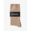 Whistles Womens Cream Ribbed-knit Cashmere Socks In Cream