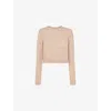 Whistles Womens Round-neck Fluffy-texture Knitted Jumper Cream In Cream
