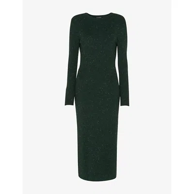 WHISTLES OMENS WHISTLES ANNIE BODYCON SPARKLE-KNIT MIDI DRESS