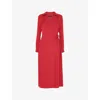 Whistles Omens  Elodie Tie-wrap Woven Midi Dress