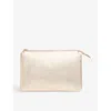 Whistles Womens Gold Elita Leather Clutch Bag In Gold