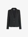 Whistles Slim Jersey Jacket Dark Grey In Grey