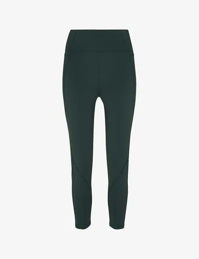 Whistles Womens Khaki/olive High-rise 7/8 Sports Leggings