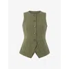 Whistles Lottie Vest In Green