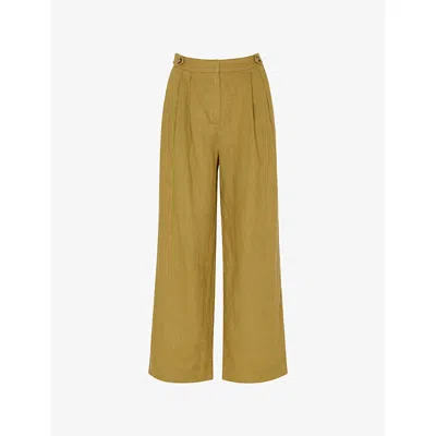 Whistles Omens  Millie Straight-leg Linen Trousers