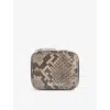 Whistles Womens Multi-coloured Lotta Snake-print Leather Jewellery Box In Multi-coloured