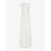 Whistles Womens Cream Melody Cowl-neck Woven Maxi Wedding Dress In Cream